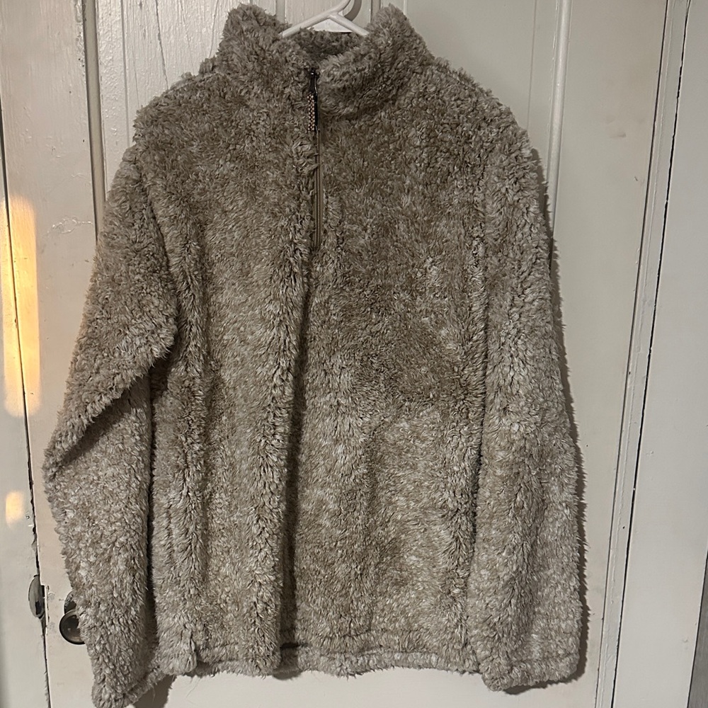 Vintage 1946 Beige Fleece Jacket